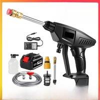 60BAR 30000mAh Electric Car Washer Gun High Pressure Cleaner Foam Nozzle For Auto Home Garden Cleaning Car Washing Accessories
