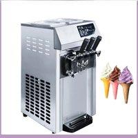 Desktop 3-Head Fruit Soft Ice Cream Machine, Commercial Automatic Preservation Pre Cooling Popsicle Machine