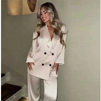 European and American Style 2025 Spring and Summer New Women's Clothing Wrinkle Effect Double