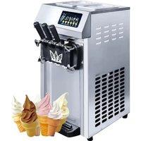 Commercial Ice Cream Machine, Single Flavor Electric Fully Automatic Cone Machine, New Strawberry Sundae Machine