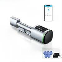 S1 Pro Adjustable TTLock APP Password RFID Card Euro Cylinder Lock Smart Door Lock Digital Keyless