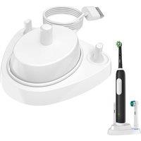Replacement Charger Base for Oral B Electric Toothbrush, Inductive Charging Stand with Brush Heads