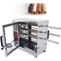 Electric Chimney Cake Machine Donut Doughnut Ice Cream Cone Maker Hungary Trdelnik Chimney Bread Roll Machine