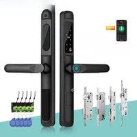 92/85mm Waterproof Outdoor Fingerprint TUYA WIFI APP RFID Card Code Keyless Smart Electronic Door