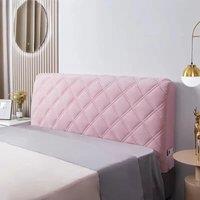 High Quality Velvet Quilted Headboard Cover All-inclusive Super Luxury Soft Thicken Short Plush