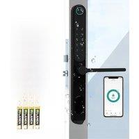 Waterproof Door Lock Smart Door Lock Biometric Fingerprint Digital Password RFID Card Unlocking