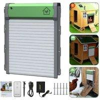 Solar Chicken Coop Door, Automatic Chicken Door Solar Powered & USB Charging, Auto Chicken Door 4