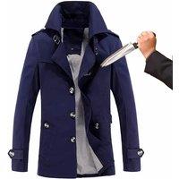 New Self-Defense Cut-Proof Stab-Resistant Flexible Windbreaker Fashionable Safe Invisible Poice Swat Fbi Military Tactics Jacket