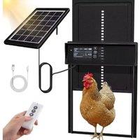 Solar Chicken Coop Door, Automatic Chicken Door Solar Powered & USB Charging, Auto Chicken Door 4