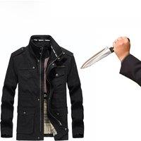 New Anti-Hacking Men's Business Jacket 3 Color Plus Size Fashion Self-Defense Hidden FBI POLICE Safety Protective Clothing L-8XL