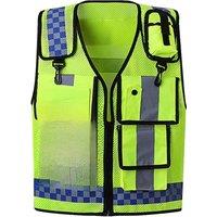 Multi-pocket Reflective Safety Vest Riding Traffic Vests Safety Railway Coal Miners Uniform Vest