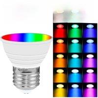 E27 LED RGB Bulb GU10 Spotlight E14 Ceiling Lamp Smart IR Remote Control MR16 Bulb GU5.3 Chandelier AC85-265V 15 Colors Dimmable