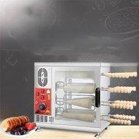 Chimney Cake Oven Roll Grill Machine Stainless Steel Bread Roll Ice Cream Cone Kurtos Kalacs Waffle Maker