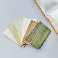 1PC NFC Wood Card Blank 13.56MHz NFC Tag Compatible with iOS/Android, 144 Bytes Memory for Smart