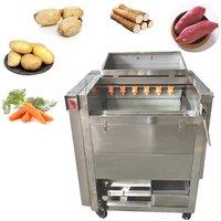 Professional Onion Peeling Pumpkin Potato Ginger Fruit Roller Washer Cleaner Vegetable Brush Washing Peeling Machine