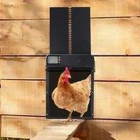 Timer Automatic Chicken Coop Door Intelligent Anti-Pinch Induction Chicken House Door Waterproof