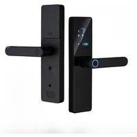 Wifi Smart Door Lock with Handle Fingerprint Door Lock Tuya app Remote Control Smart Lock for Front