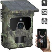 Outdoor Live Show APP Control Wireless Hunting Camera 2K HD Night Vision 30MP Solar Charging Support Wildlife Trap Game Cam