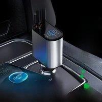 100W 4 IN 1 Retractable Car Charger USB Type C Cable For IPhone Huawei Samsung Fast Charge Cord