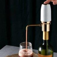 Electric Wine Aerator And Dispenser One Touch Quick Sobering Decanter USB Charging Automatic Wine Pourer For Kitchen Bar Party