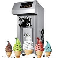 220V 110V Commercial High-Quality Soft Ice Cream Machine, Single Head New Frozen Yogurt Machine