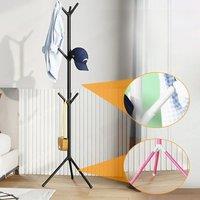 Metal Coat Rack Floor Standing Clothes Rack With 9Hook Iron Tree Branch Shape Hat Coat Hanger Stand