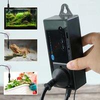 Digital LED Temperature Sensor Reptile Terrarium Thermostat Controller Outlet Thermostat Suction Cup for Aquarium Garden Plants