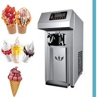Including Tariffs Three Flavors Rainbow Soft Ice Cream Machine Desktop Electric Sundae Milkshake Machine Fully Automatic Yogurt