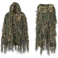 Geely Clothing Woodland 3D Bionic Leaf Camouflage Clothing Ghillie Suit for Hunting Camo Suits