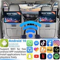 10.1 inch Car Headrest Monitor Android 10 Tablet PC 4K 1080P WIFI/Bluetooth/USB/HDMI/Airplay Movie Video Player andriod App