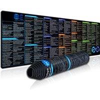 EXCO DevOps Engineer Mouse Pad Large for Docker Kubernetes Jenkins Git Shortcuts Cheat Sheet Keyboard Mousepad Computer Desk Mat