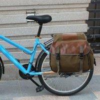 Waterproof 40L Bicycles Pannier Bag For Rear Rack, Bicycles Luggage Cargo Rack Carrier, Double Trunk
