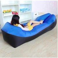 Inflatable Sofa Cushion Camping Air Tent Bed Sleeping Bag Lazy Beach Air Mattress Folding Lounger