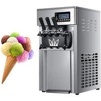 Ice Cream Machine Ice Cream Maker 3 Flavors With Led Intelligent Panel