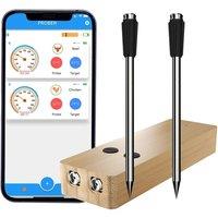 Wireless Meat Thermometer Waterproof Probe Bluetooth Food Thermometer Support APP Remote Real-time