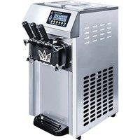 Commercial Soft Ice Cream Machine 1250W Countertop Yogurt Maker LED Intelligent Panel For Restaurant Dessert Stands