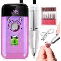 45000RPM Rechargeable Electric Nail Drill Machine Professional Nail Drills for Gel Nails Polish