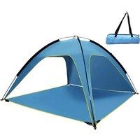 Quick Automatic Opening Beach Tent Sun Shelter Tent Shade Lightwight Pop for Outdoor Camping Three