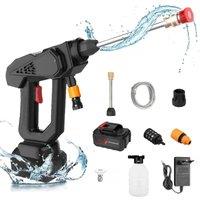 300W High Pressure Car washing Electric Cordless Portable wearable Car Wash Gun 24V mAh Battery