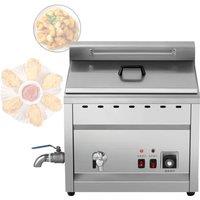 Commercial Deep Fryer Electric Countertop Fryer with Basket Stainless Steel Single Oil Fryer w/Temp Control