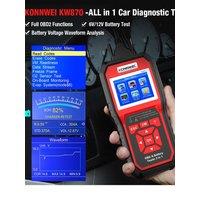 Professional OBD2 Diagnostics Scanner Tool KW870 Car Battery Tester 6V/12V Cranking Charging Test