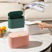 Mini trash can Small Waste Bin Desktop Garbage Basket Home dressing table Trash Can Office Supplies