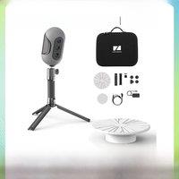 3DMakerpro Mole Premium Handheld 3D Scanner for 3D Printer, 0.05mm Accuracy and 0.1mm Resolution, 10FPS, Black Object Scanning