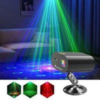 DI Disco Party Light Stage Red Green Laser Light LED Strobe Light Sound Activated Remote Control Auto Light for Christmas Club