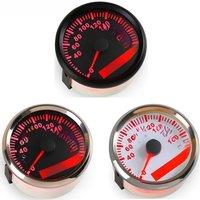 0-200Km/H Waterproof GPS Speed Gauges 85mm Speed Charts Speedometers 9-32v with Red Backlight and Antenna for Truck Car Ship RV