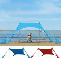 Outdoor Beach Tent Sun Shelter Camping Shades Tents Windproof One-piece Beach Canopy Tents UPF50+
