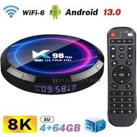 K98 Plus Smart TV Box Android 13.0 RK3528 Quad Core 2.4G WIFI 8K Set Top Box 8GB+128GB Media Player