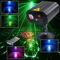 Mini LED RGB Light Red Green Laser Light DJ Disco Party Light Sound Activated Strobe Light with Remote Control for Wedding Birth