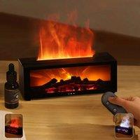 Aroma Humidifier Flame Essential Oil Diffuser Air Humidifier Aromatherapy Fragrance Diffuser with