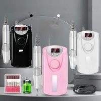 35000rpm Nail Drill Machine Professional Lathe Nail Milling Cutter Rechargeable Nail Art Electric